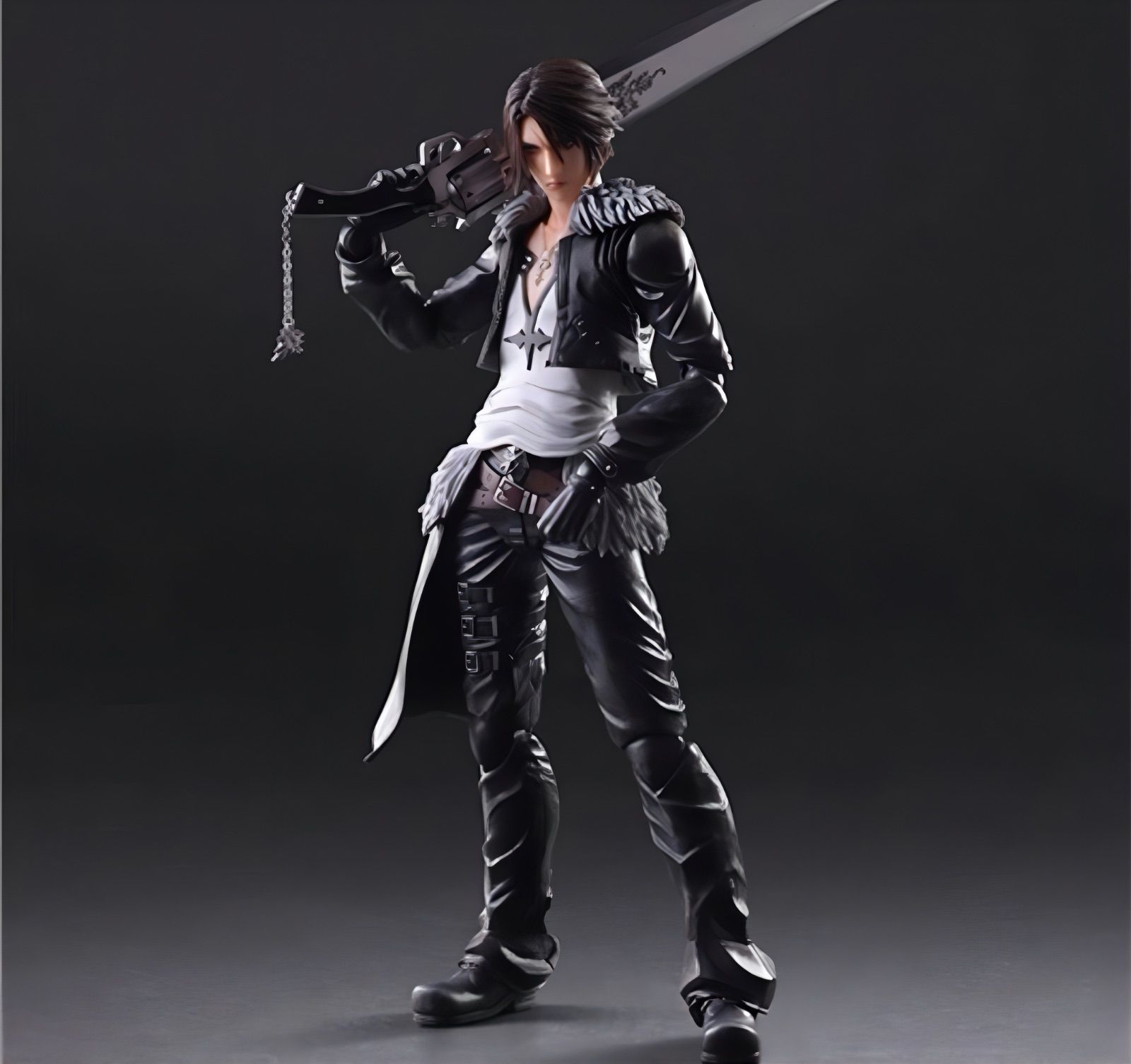 【匿名発送】クロムフィギュア　FF8スコール 1/6 アクションフィギュア FF8 スコール・レオンハート フル