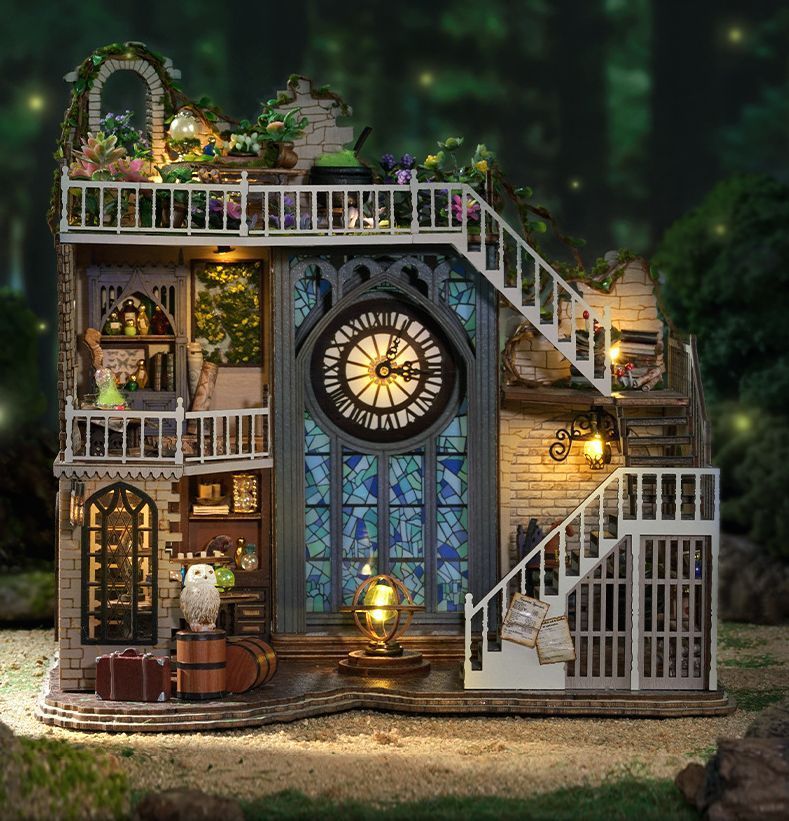 ドールハウス完成品オーダー。新着ミニマジックハウス ミニチュアドールハウス『マジックハウス』 その他置物 coharu