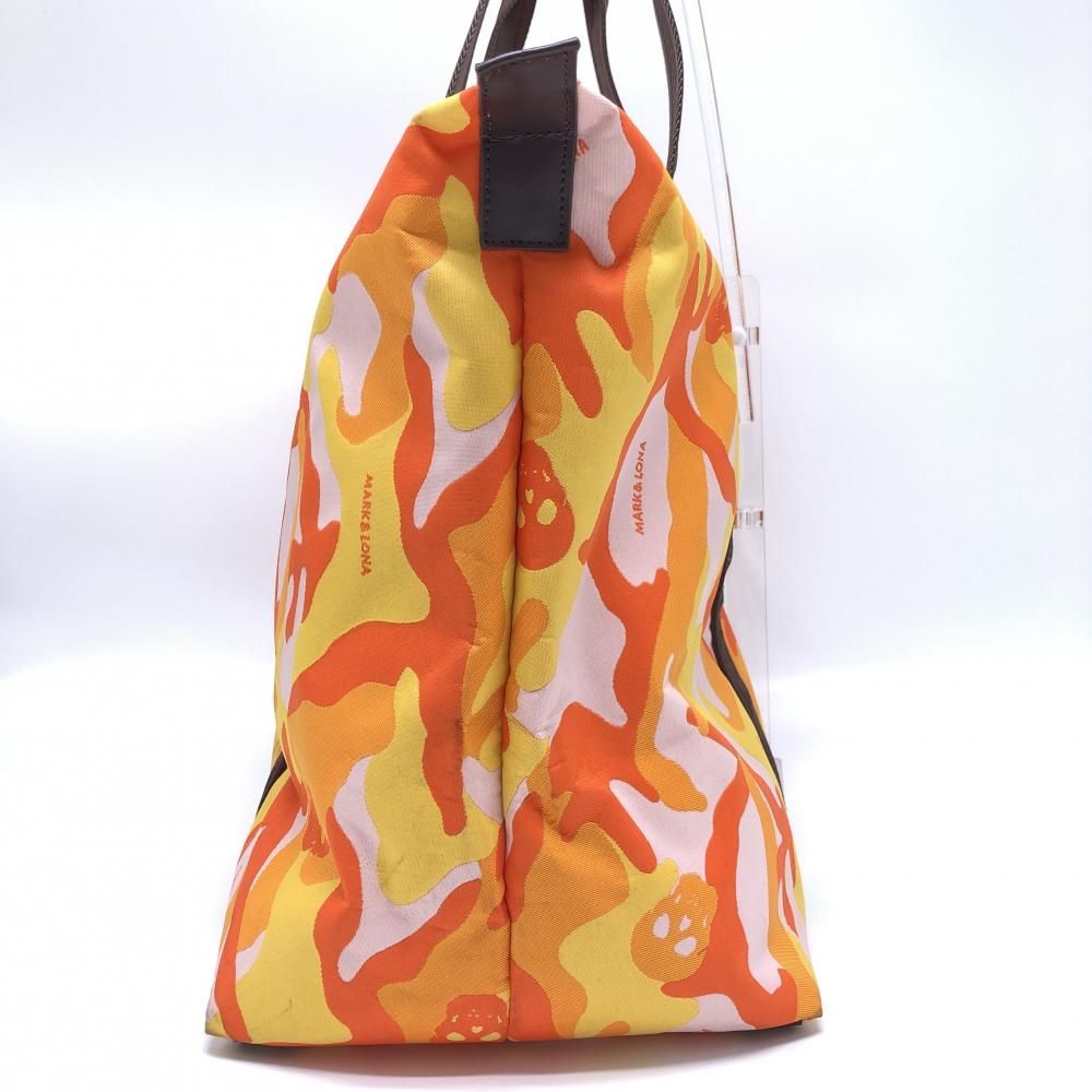 ☆特価☆マークアンドロナ ロッカーバッグ オレンジ×イエロー 迷彩