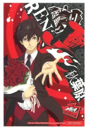 中古】キャラカード(キャラクター) 雨宮蓮 クリアブロマイド