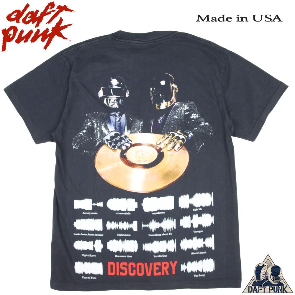 314 daf tpunk ダフトパンク Tシャツ DAFT PUNK ブラック Lサイズ