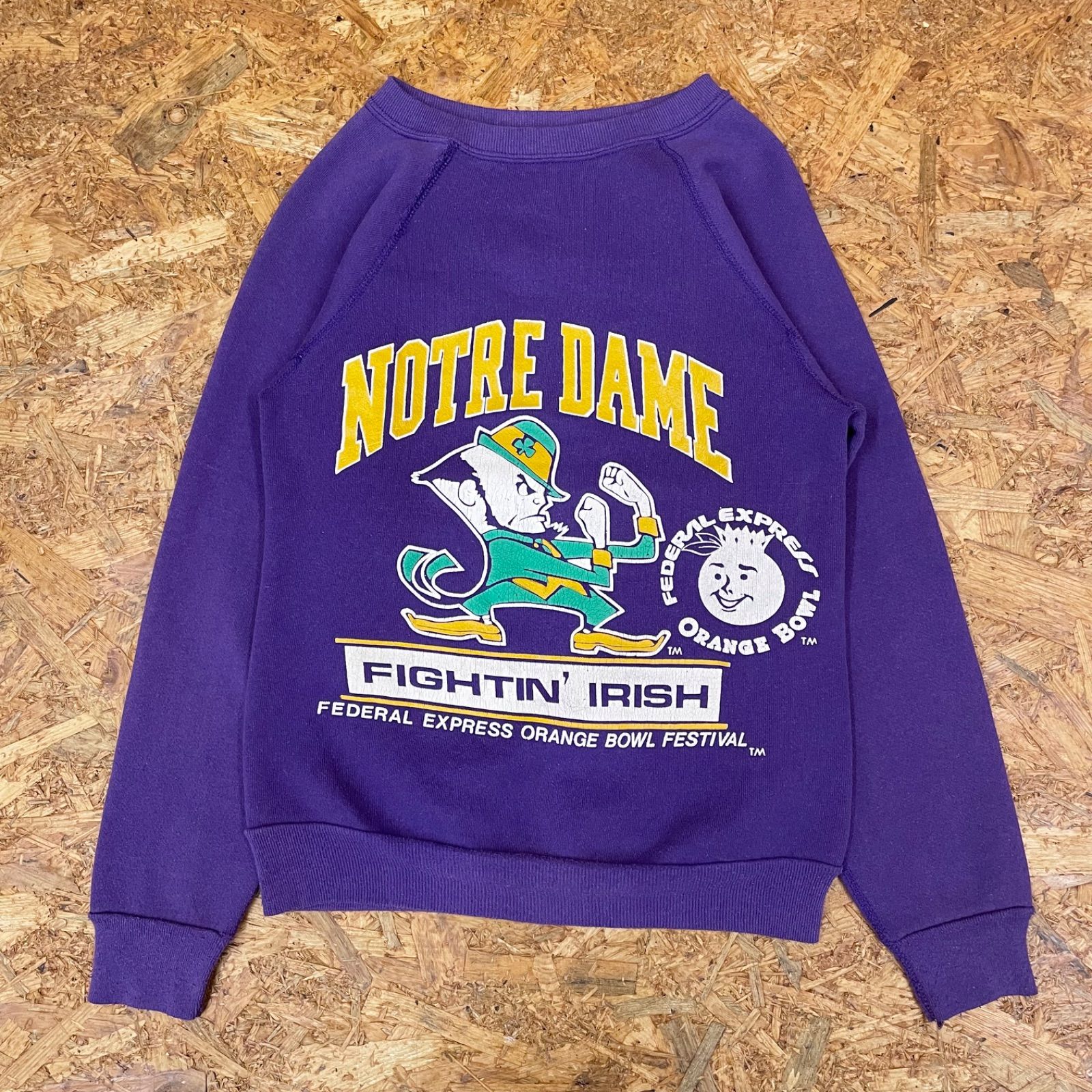 90s ORANGE BOWL プリントスウェット 90年代 NOTREDAME ノートルダム大 