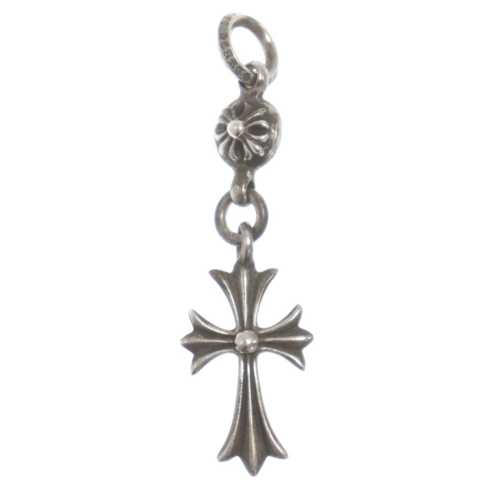 CHROME HEARTS (クロムハーツ) 1B TNY CH CRS 1ボール タイニー CHクロス チャーム ネックレス トップ シルバー