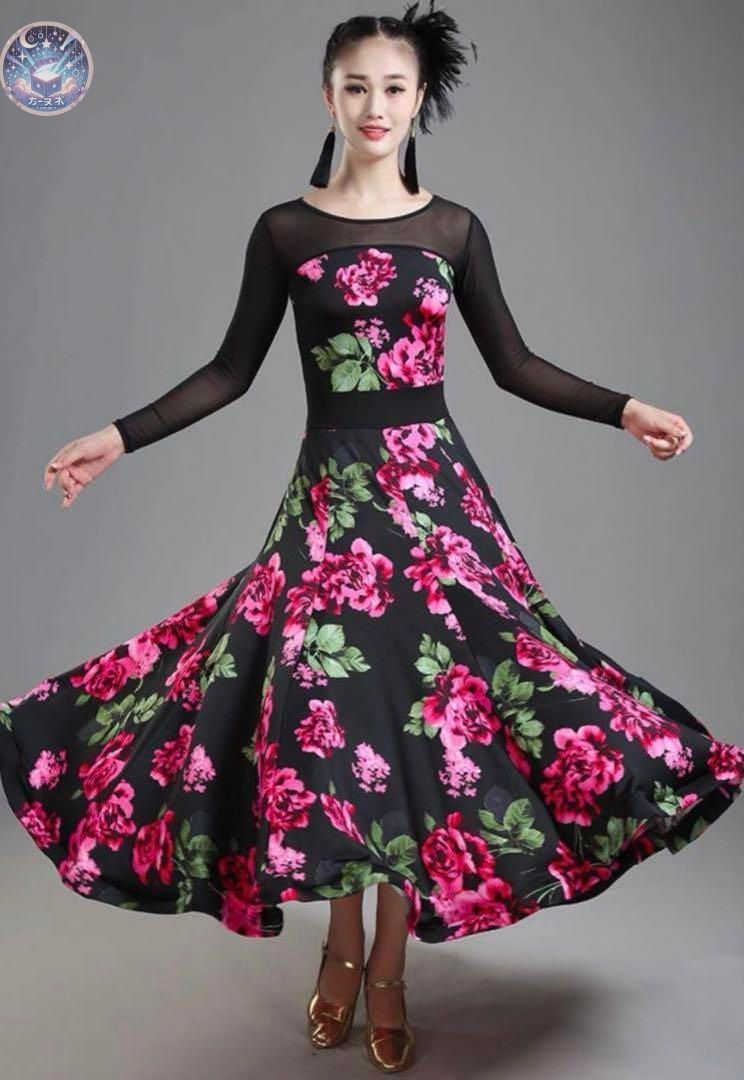 ♥ 人気の花柄練習着?スタンダードの練習にオススメのワンピース??