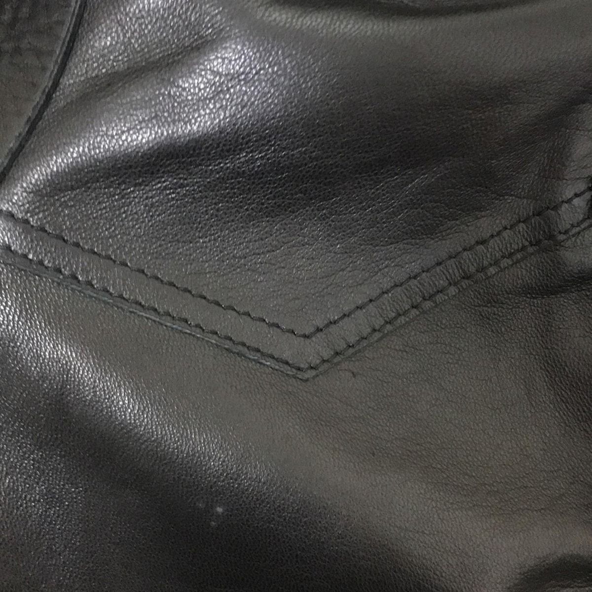 GUCCI - GUCCI(グッチ) 長袖シャツブラウス サイズ38 S レディース - 黒 レザー レザー GUCCI(グッチ) 長袖シャツブラウス サイズ38 S レディース - 黒