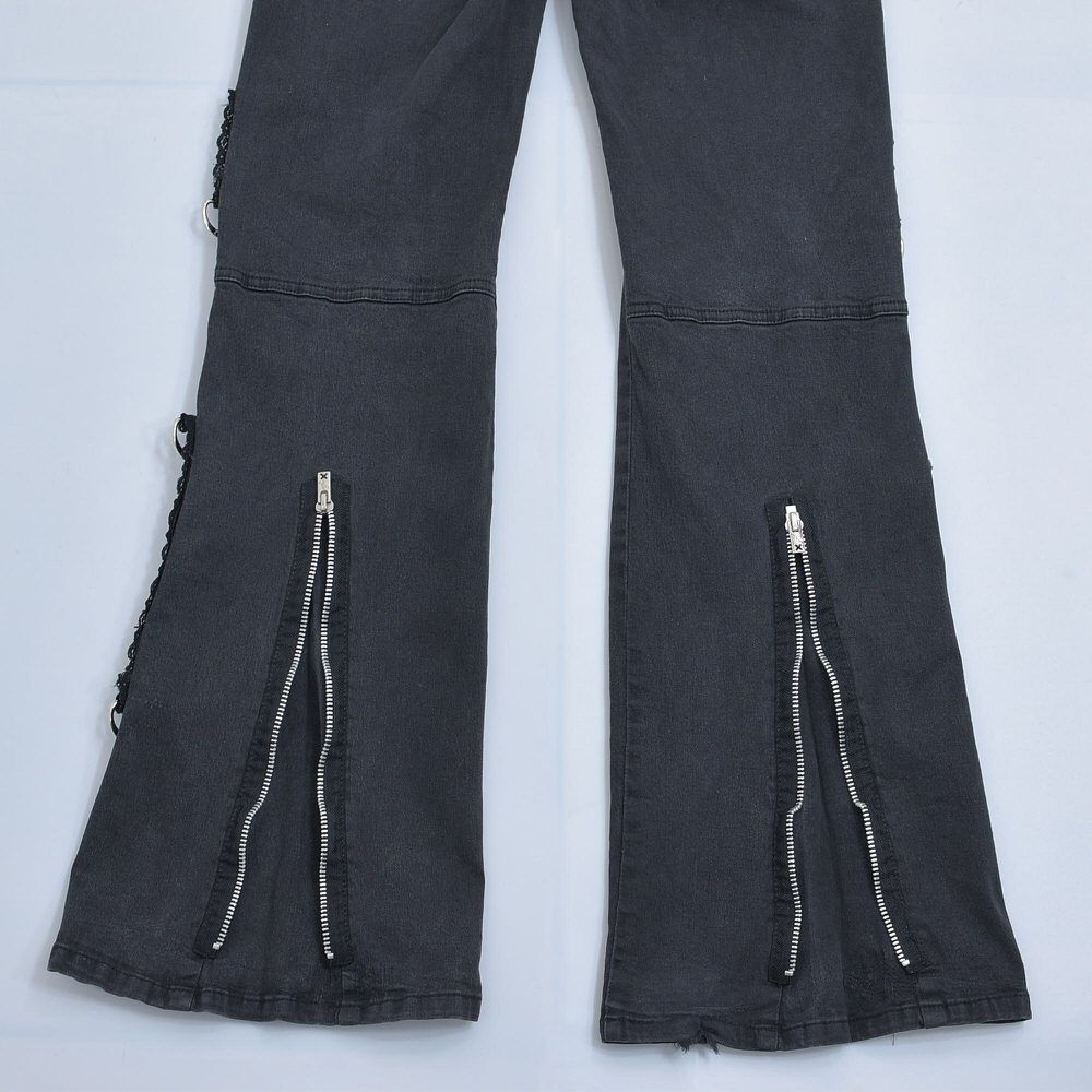 90'sビンテージ古着！TRIPP NYC ブラック ボンテージ ジップ パンツ 90'sビンテージ古着！TRIPP NYC ブラック ボンテージ ジップ パンツ