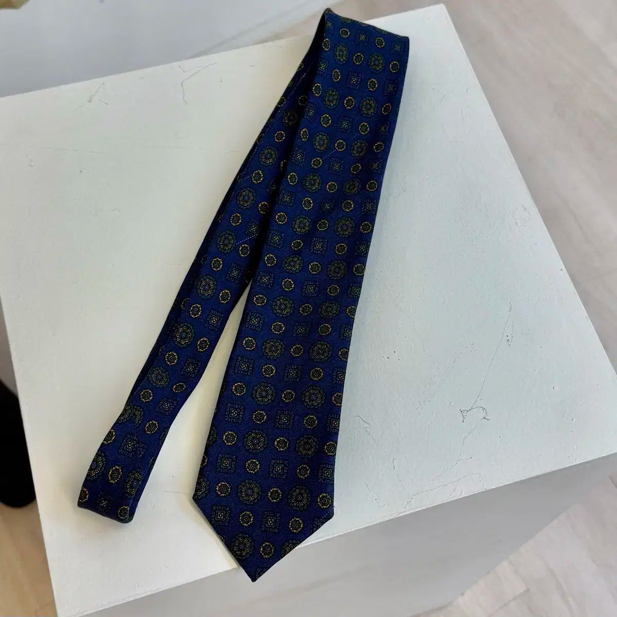 Drake's ドレイクス ネクタイ ウール ネイビー ブルー ハンドメイド DRAKE'S DRAKE'S（ドレイクス）英国製ネクタイ 日本販売店