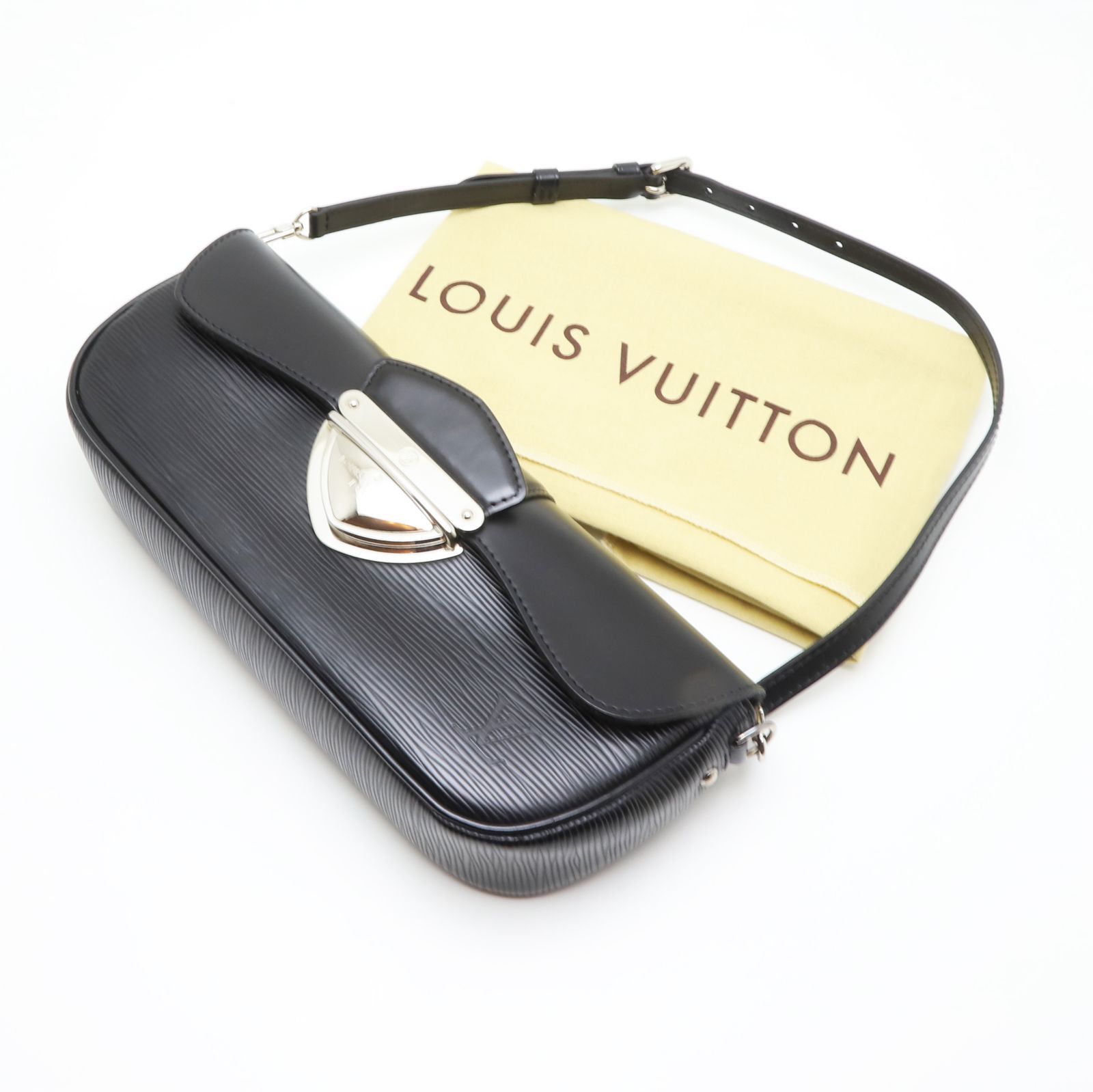 ルイヴィトン ポシェット モンテーニュ エピ ノワール ハンドバッグ 