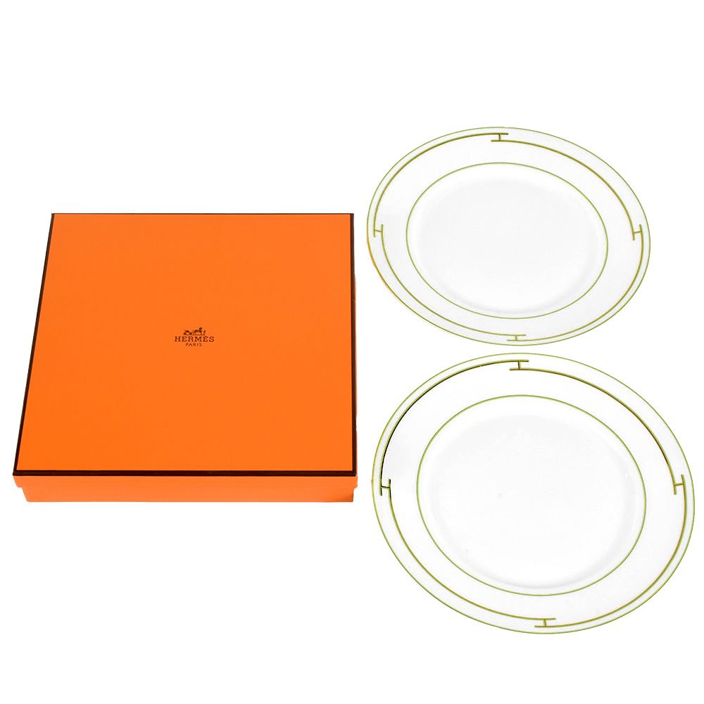 エルメス 陶磁器皿 2枚セット
