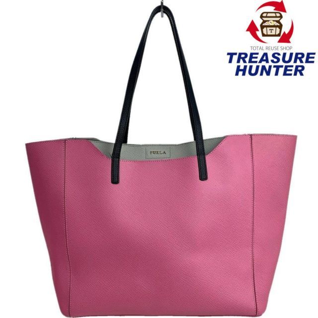 FURLA ファンタジア トートバッグ 214408 ピンク×グレー ルーマニア製 フルラ 【101043477005】