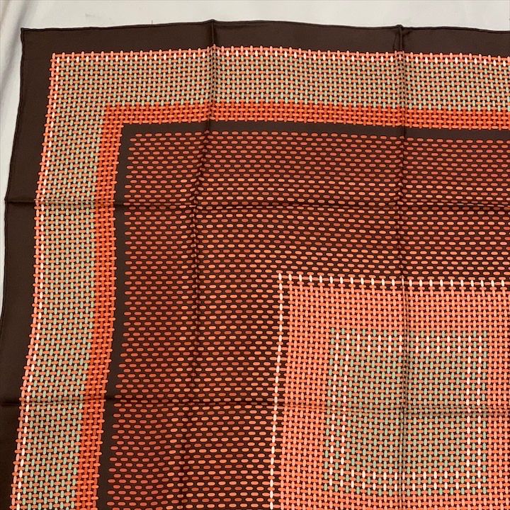 美品 Christian Dior ディオール ロゴ 総柄 シルク100