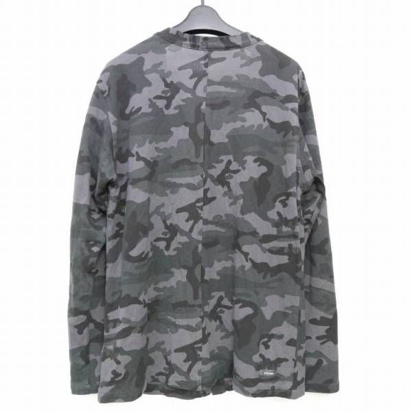 ソフネット Vネック カモフラ カーディガン BLACK L - メルカリ