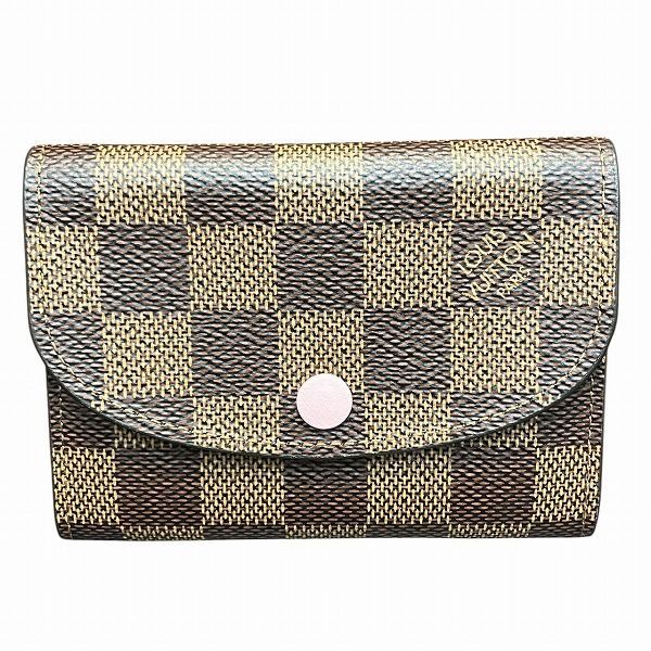 ルイヴィトン Louis Vuitton ダミエ ポルトモネ ロザリ N64423 2つ折り財布 コインケース レディース