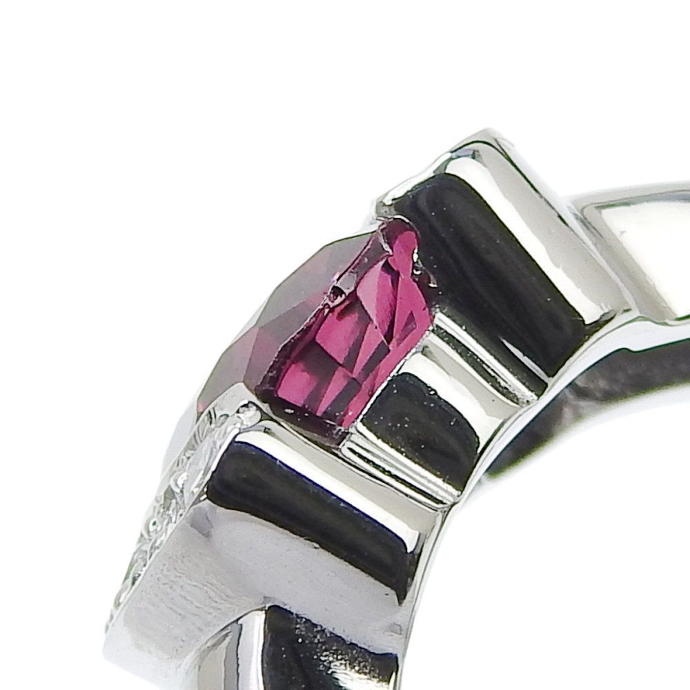返品OK】1.60ct 天然ロードライトガーネット リング 9号 K18WG 新品 
