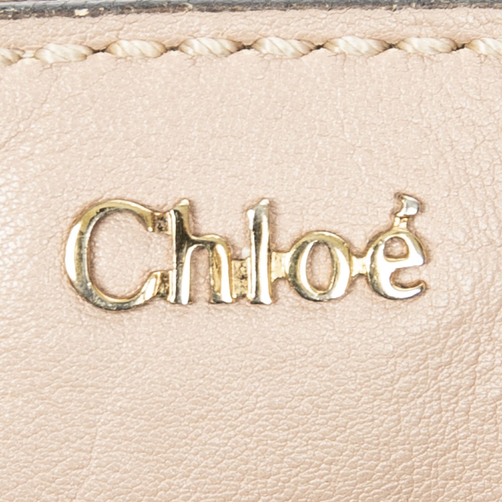 クロエ小エルジーサッチェルピンクカーフスキンレザーAB