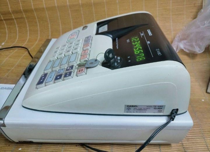 カシオレジスター TE-M80 中古品 人気機種感熱紙 送料無料
