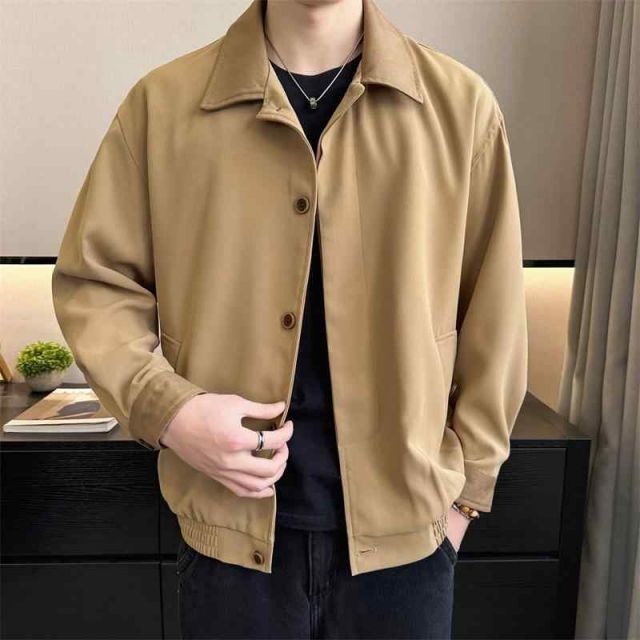 メンズ 服 シンプル ファッション オシャレ 大人 かっこいい 大きいサイズ ストリート 紳士服 ライト ハイエンド 無地 ジャケット 秋 コート ファッション カジュアル