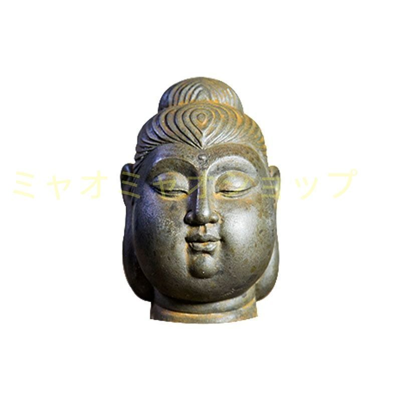 禅菩薩 仏像 仏面 仏頭 置物 オブジェ 魔除け 幸運 金運 健康運