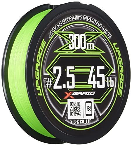 300m|1.2号 25lb エックスブレイド X-Braid アップグレードX8 オールグリーン 300ｍ 1.2号 25lb