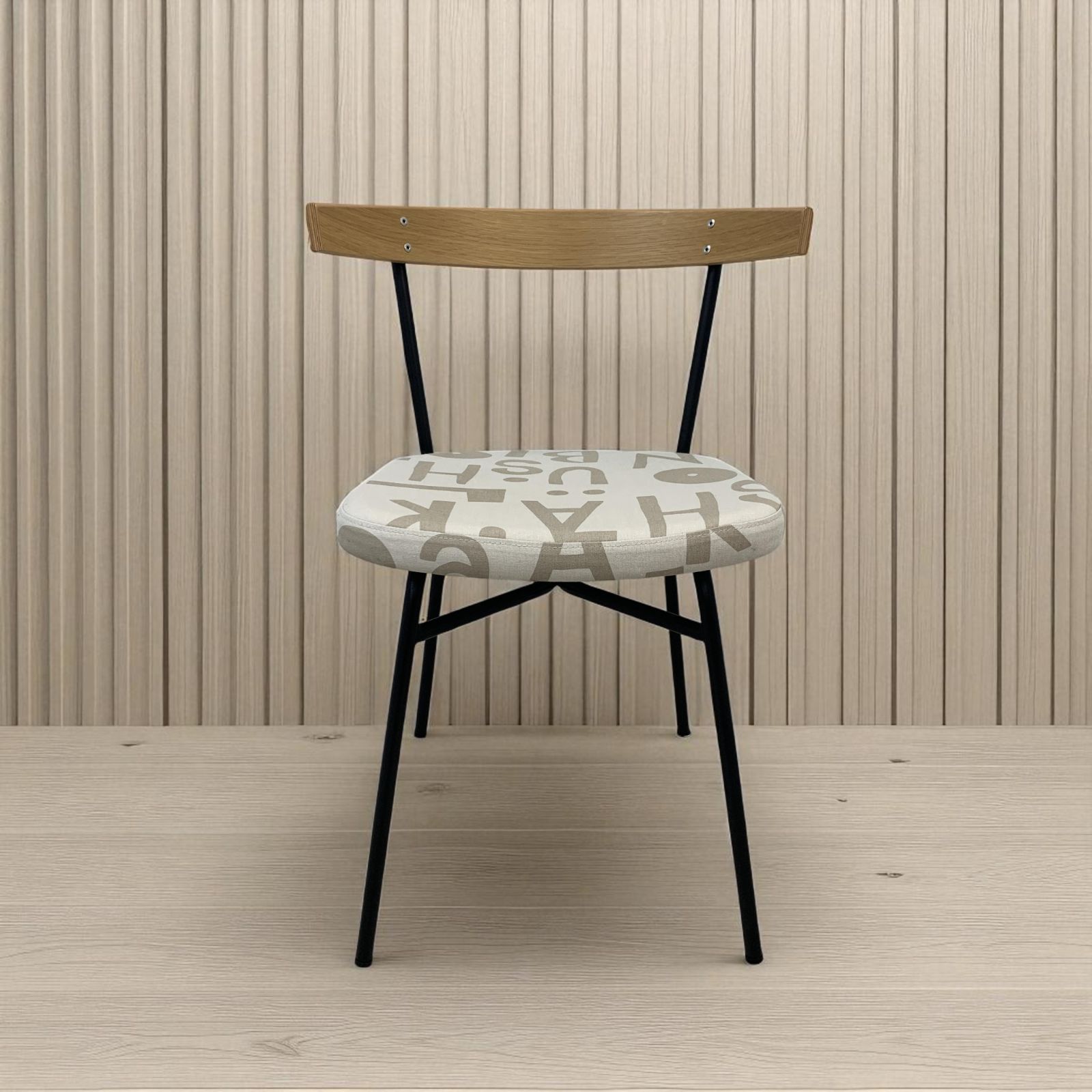 IDEE イデー FERRET CHAIR Black frame YUNOKI Alphabet 幅507