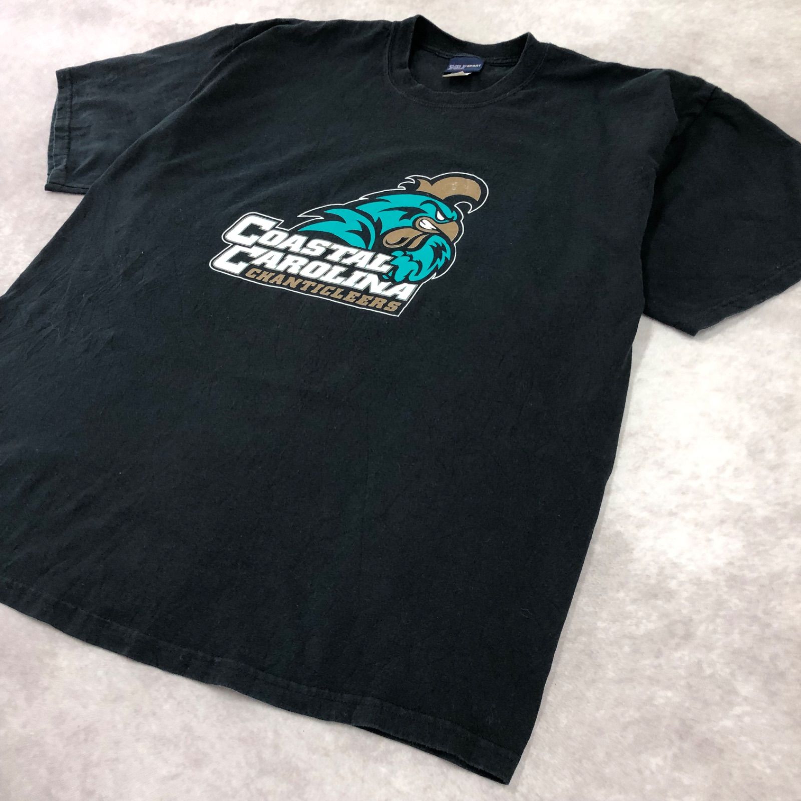 MV SPORT エムブイスポーツ プリント コースタル・キャロライナ大学 カレッジロゴ 鳥 イラスト キャラクター Tシャツ 半袖 古着 USED Vintage ヴィンテージ アメカジ