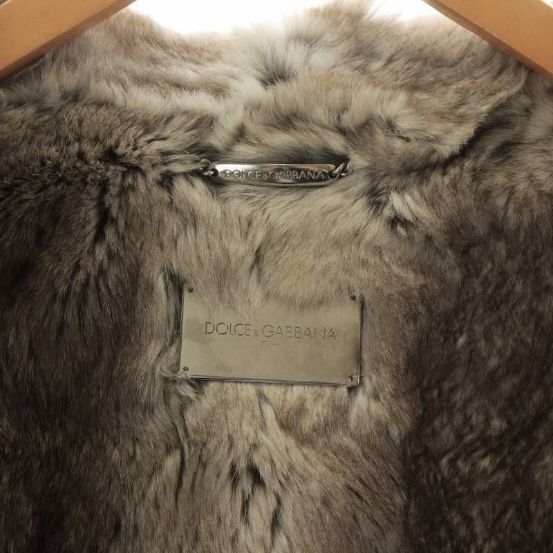 ドルチェ&ガッバーナ ドルガバ DOLCE&GABBANA 毛皮コート ラビット  