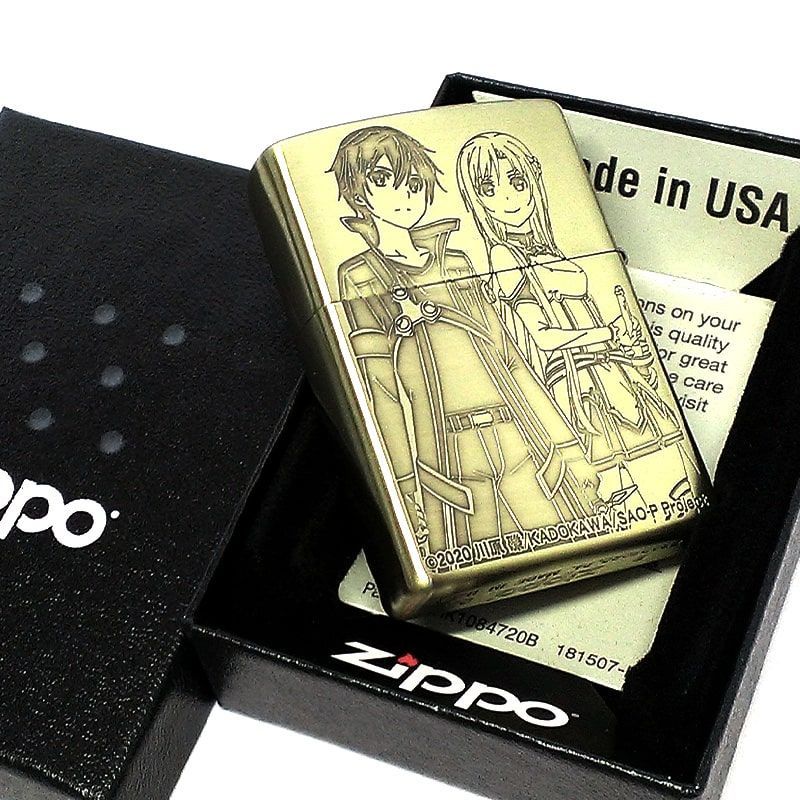 ZIPPO SAO アスナ キリト ジッポ ライター アニメ ソードアート