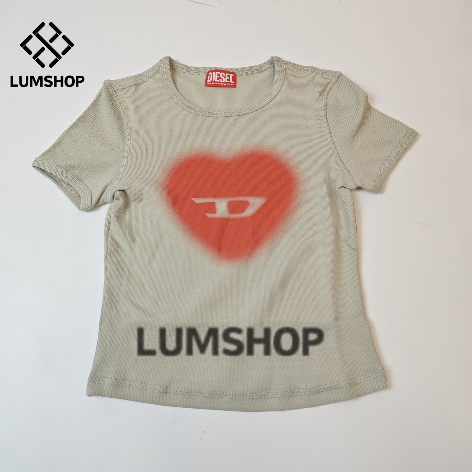 DIESEL T-Ele ハートロゴbabyT Tシャツ-S -*