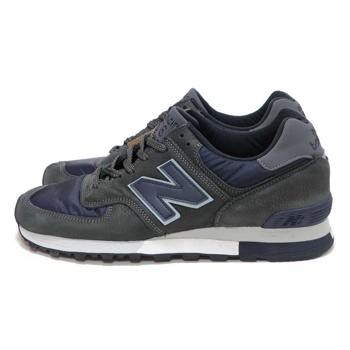 訳あり品☆靴紐片方無し NEW BALANCE OU576GGN US7.5 25.5cm GRAY NAVY 