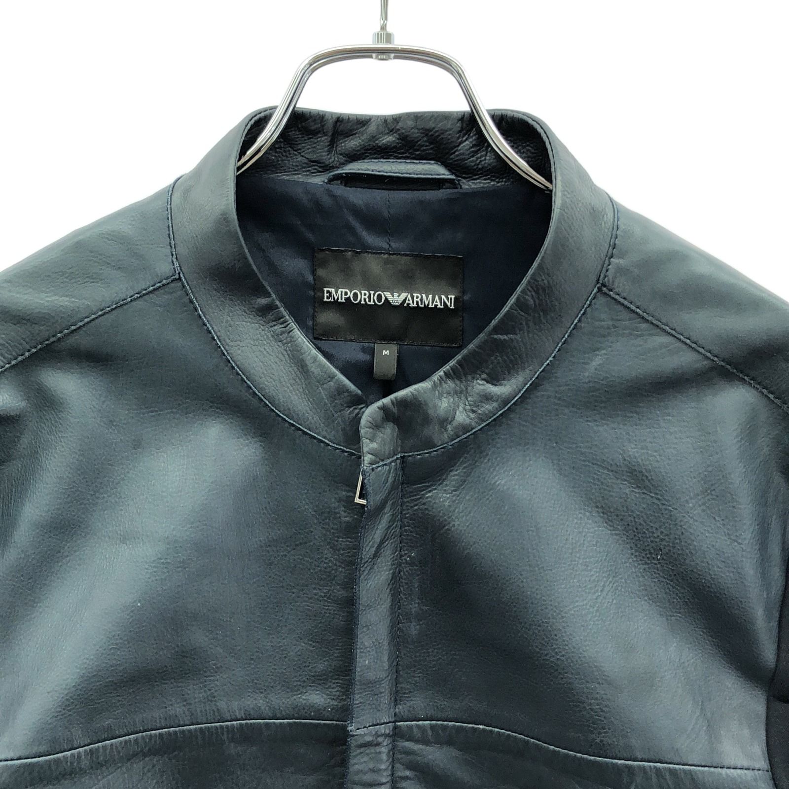 EMPORIOARMANIレザージャケット40 エンポリオアルマーニ(EMPORIO ARMANI) メンズレザージャケット