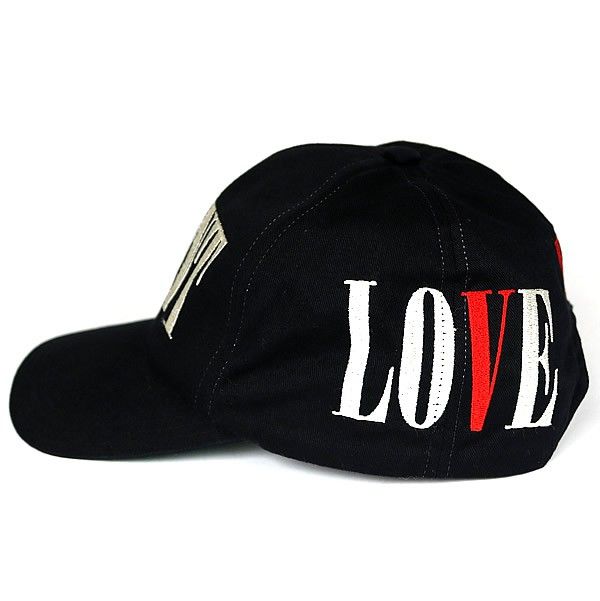 SAINT MICHAEL 銀座店 セント マイケル × VLONE ロゴ刺繍 ベースボールキャップ 帽子 メンズ 黒 100562