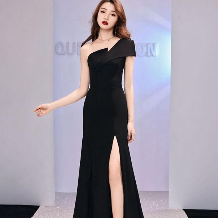 結婚式ドレス ワンショルダー セクシー デコルテ 発表会 演奏会 レディース 結婚式 お呼ばれ ステージ衣装 マキシ丈 エレガント ウエディングドレス カラードレス