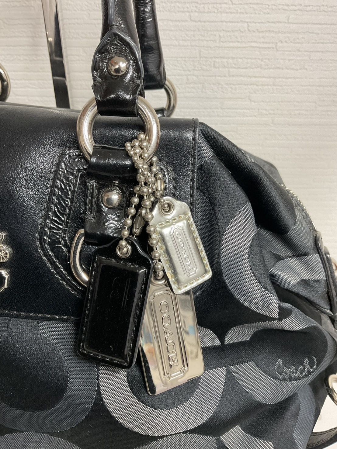 中古美品正規品】COACH コーチ マディソン オプアート 2WAYショルダー