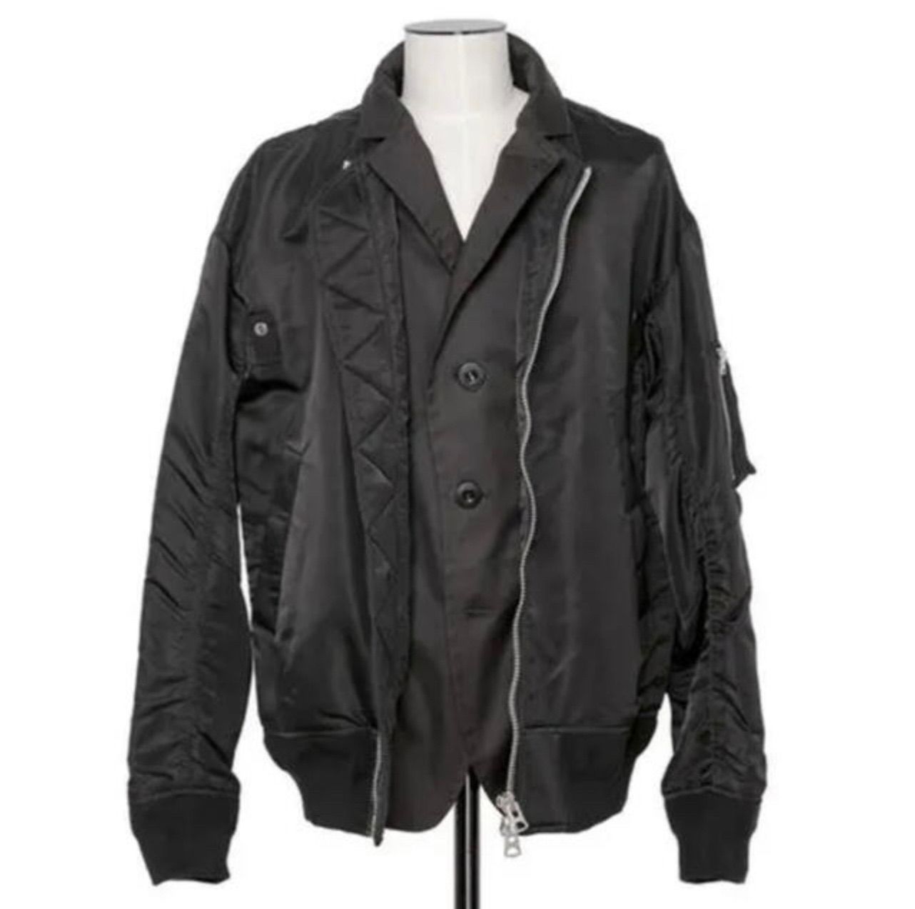 Sacai MA-1 Blouson black - メルカリ