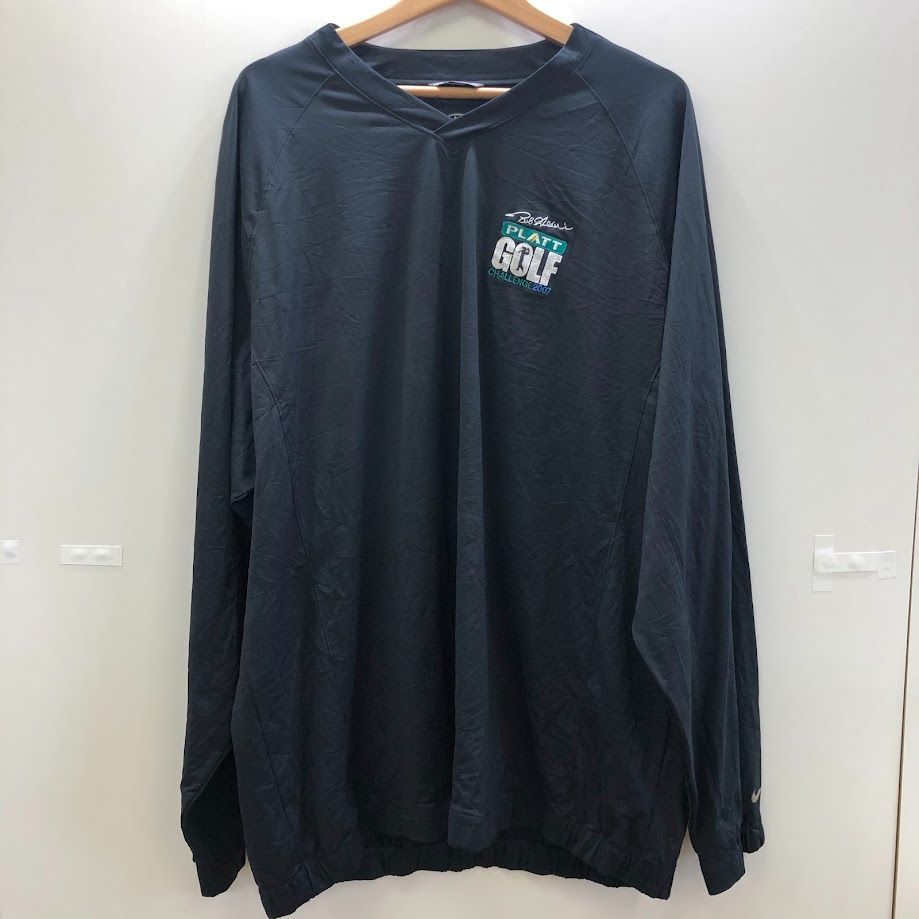 00's NIKE GOLF/00年代 ナイキゴルフ 企業刺繍 ナイロンプル