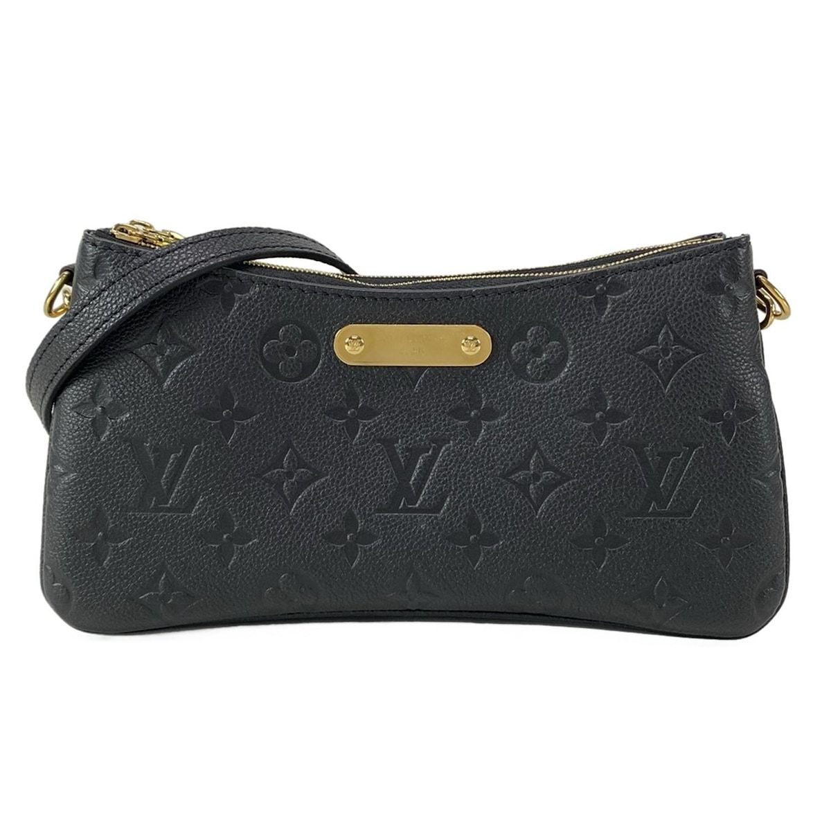 松本　LOUIS VUITTON ブラックショルダーバッグ美品 ルイ・ヴィトン(LOUIS VUITTON)ルイ・ヴィトン サックプラ