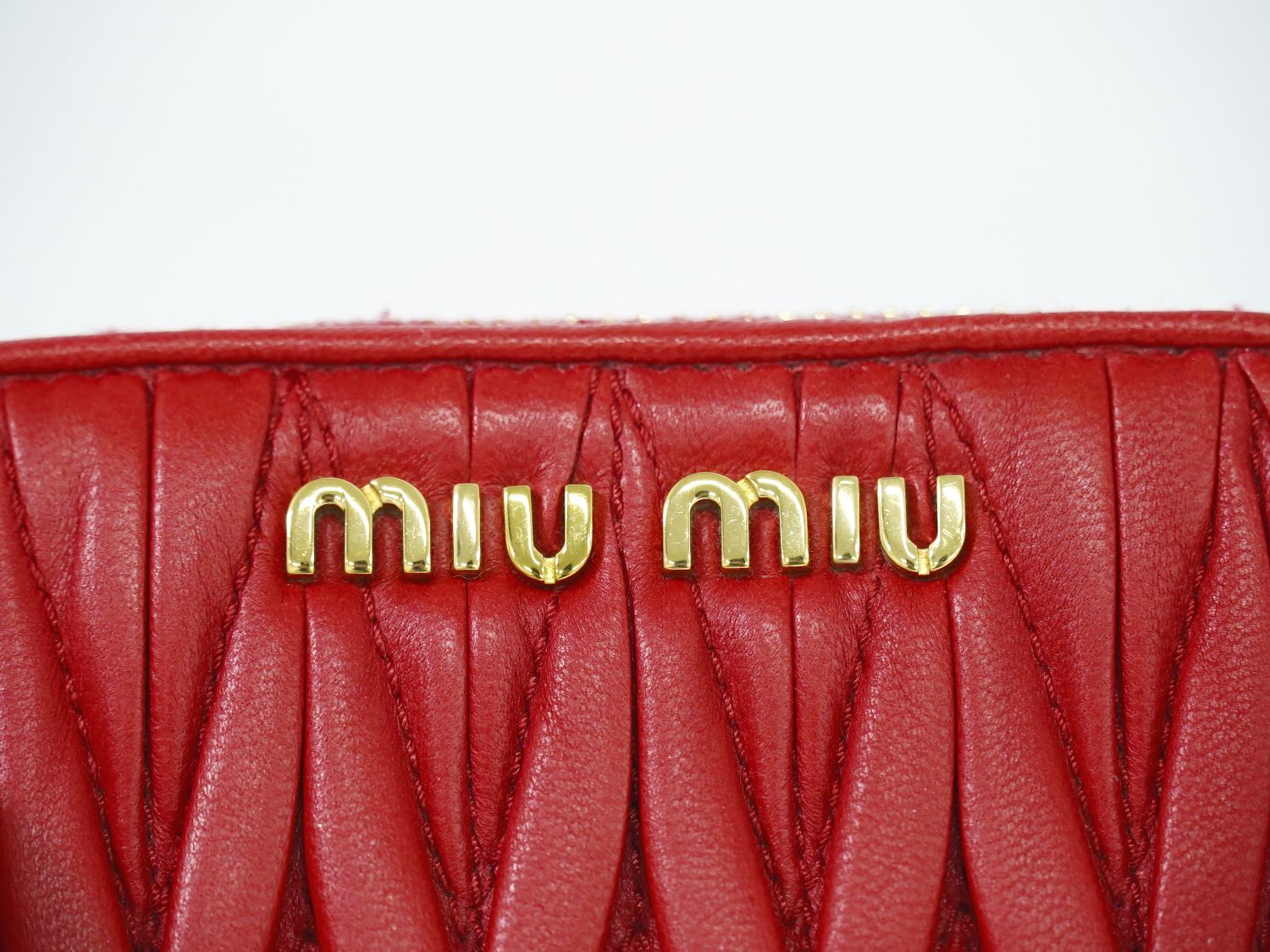 本物 ミュウミュウ MIU MIU マテラッセ コインケース 小銭入れ