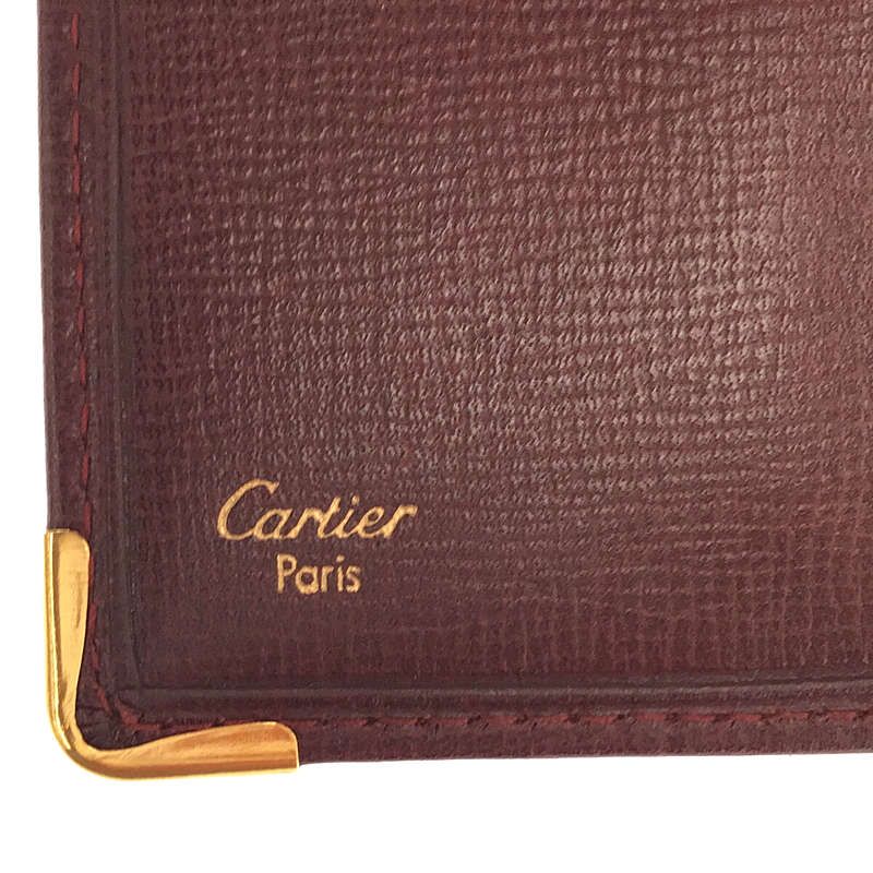 美品】 Cartier / カルティエ | マストライン 三つ折り がま口 レザー 