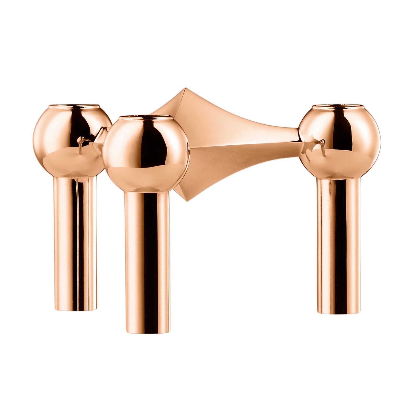 木製キャンドルホルダー 花彫刻 3穴 バリ