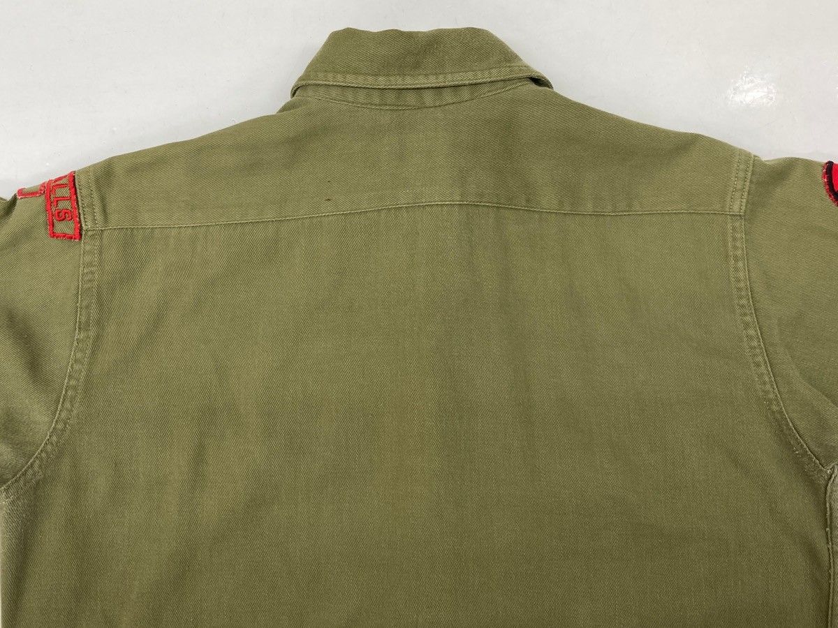40s BSA ボーイスカウトシャツ　M ミリタリー ビンテージ 刺繍タグ ヴィンテージ 1940 年代 ボーイスカウトアメリカ連盟公式