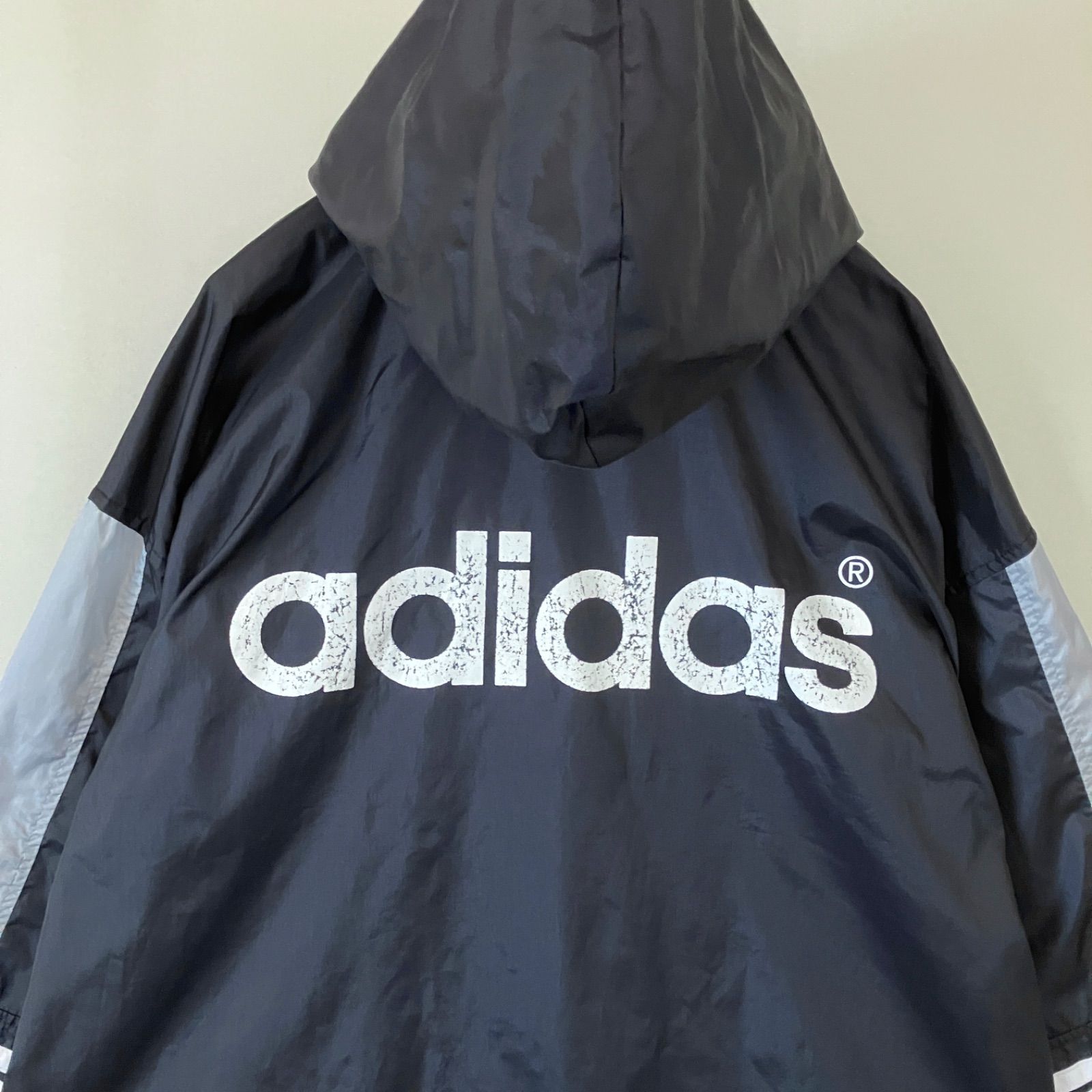90s デサントアディダス/DESCENTE adidas☆アノラックパーカー 