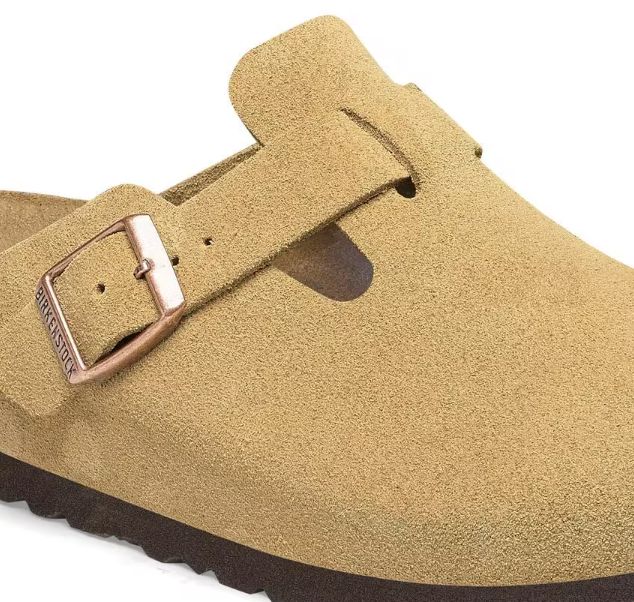 てつ　Birkenstock boston スエード　ラテクリーム Boston Suede Leather Latte Cream Tonal OS | BIRKENSTOCK