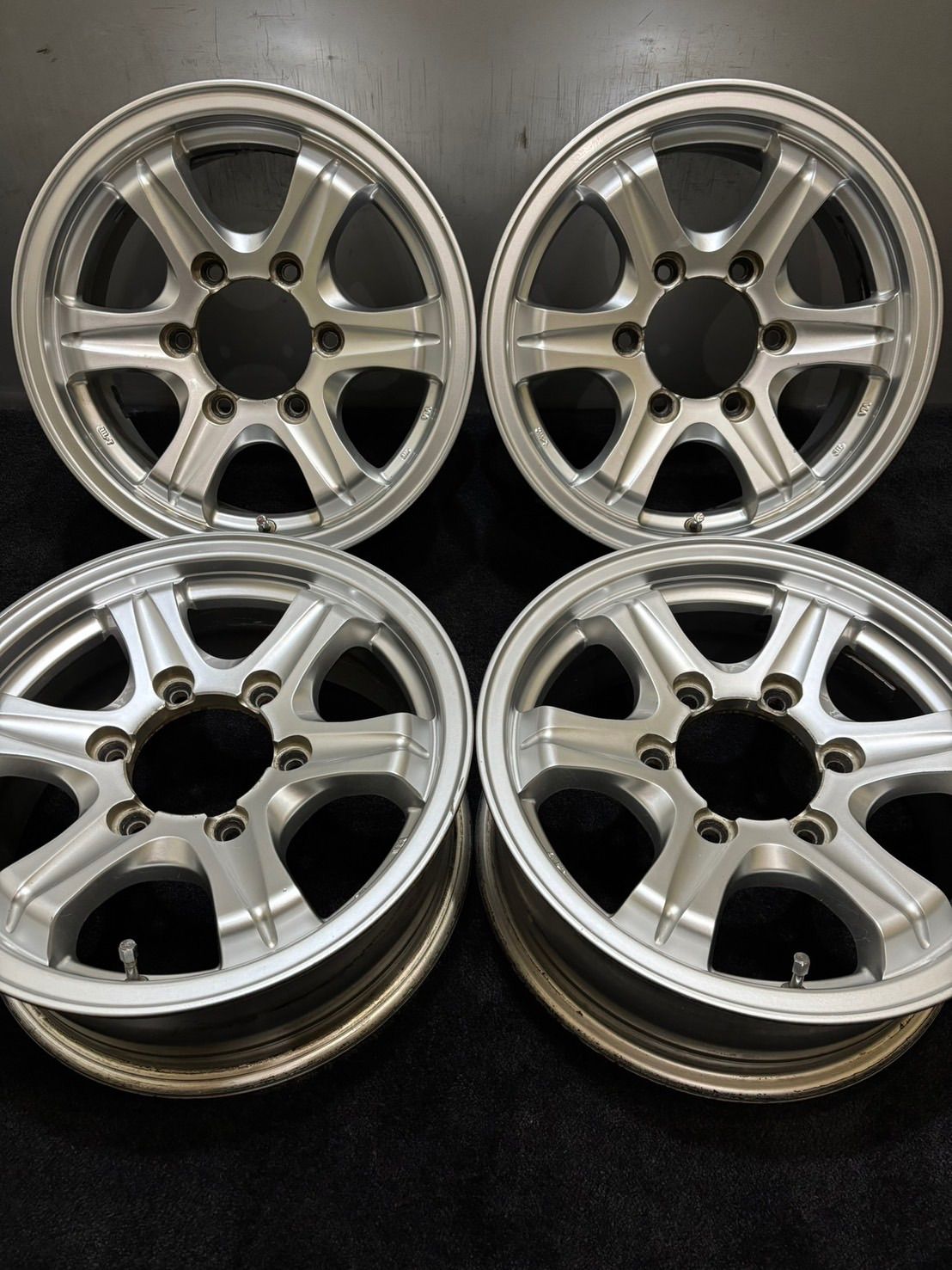 Weds KEELER 15インチ 6J 33 139.7 6H アルミホイール 4本 ハイエース 2-K347