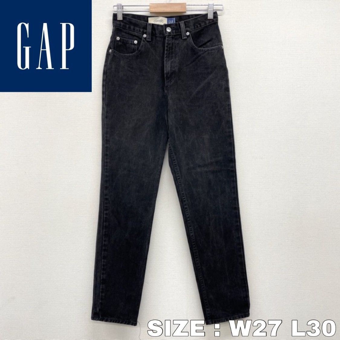 US古着 USA製 OLD GAP ブラック デニム パンツ テーパード