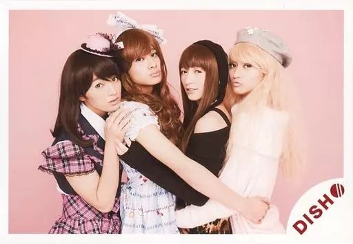 中古】生写真(男性) DISH///集合(4人)/横型・上半身・衣装ピンク・水色