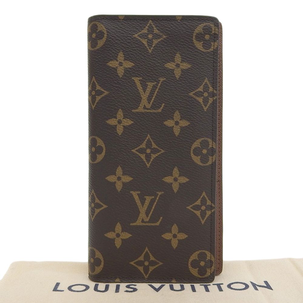 【本物保証】 布袋付 新品同様 ルイヴィトン LOUIS VUITTON モノグラム ポルトフォイユ ブラザ 二つ折長財布 M66540