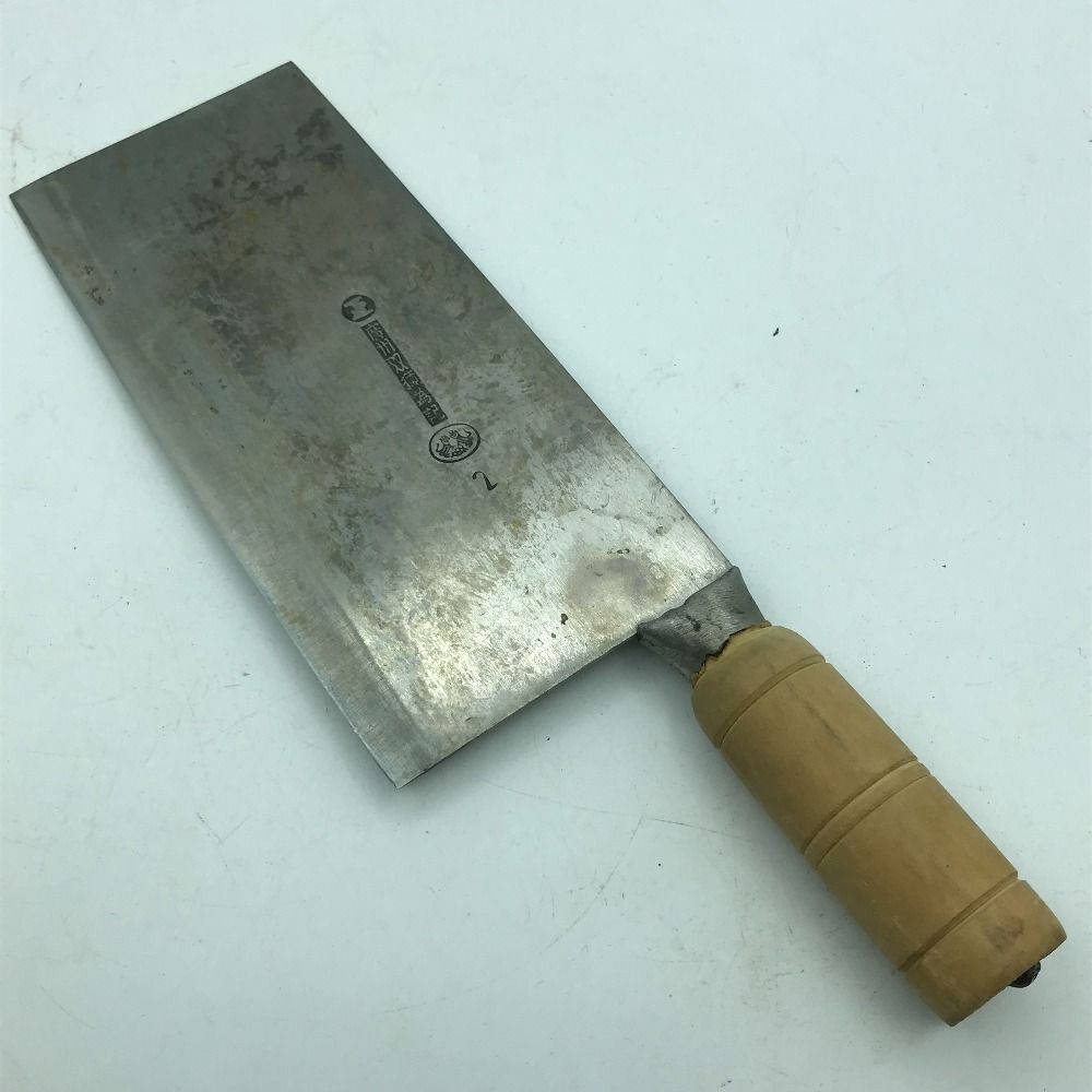 広州双獅為記◇丸正マーク 刃渡り20.5cm 廣州双獅為記 本場 中華