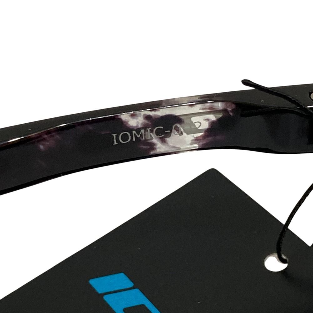 美品 IOMIC イオミック 002 UVカット マーブル柄 サングラス アイ