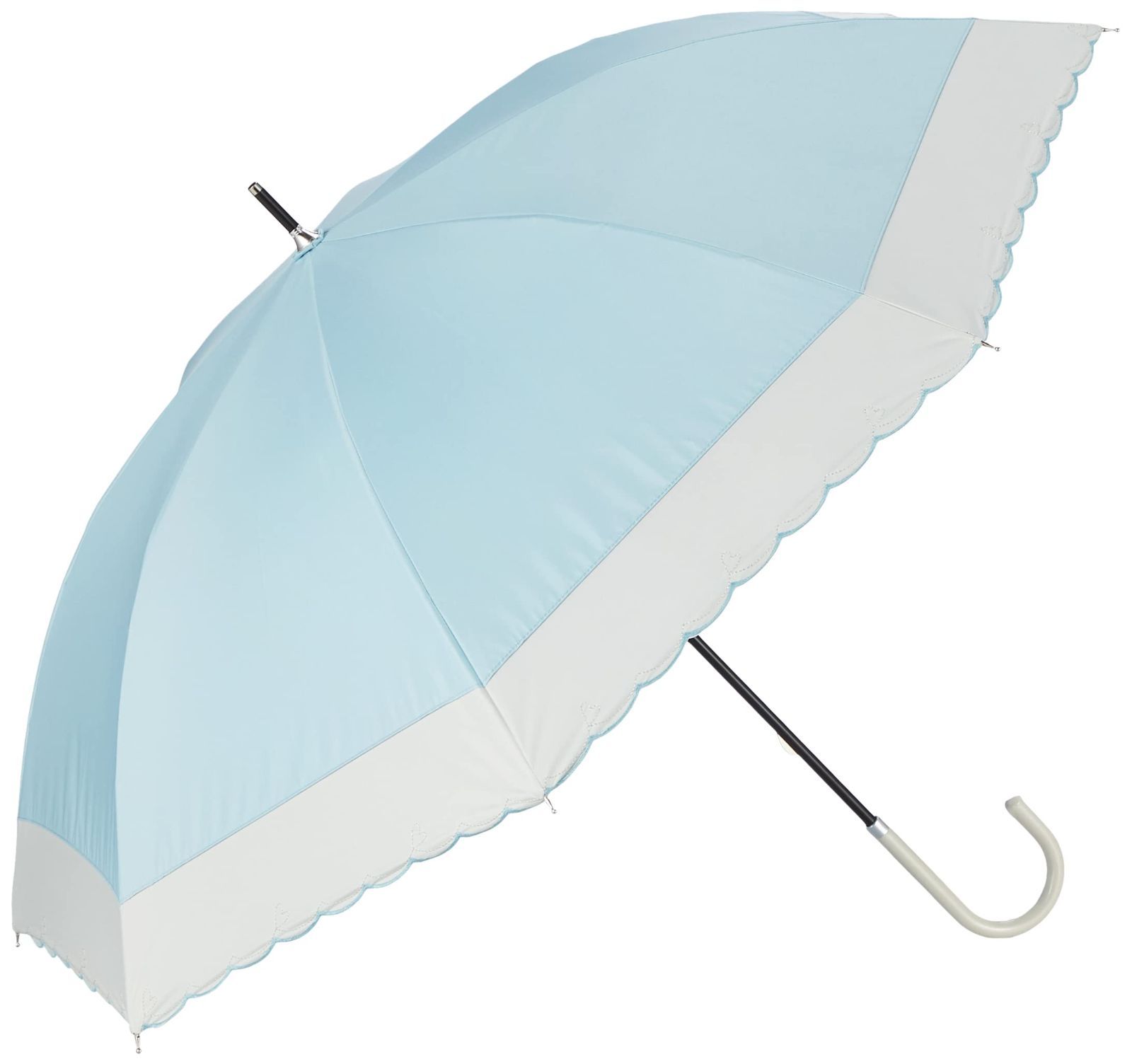 【数量限定】パラソル 日傘 1級遮光 バイカラー 晴雨兼用 PARASOL 長傘 LONG 【遮熱・遮光・UV対策】 light レディース Shield 31-230-30117-06-70-50 Beauty ターコイズ MOONBAT(ムーンバット) 親