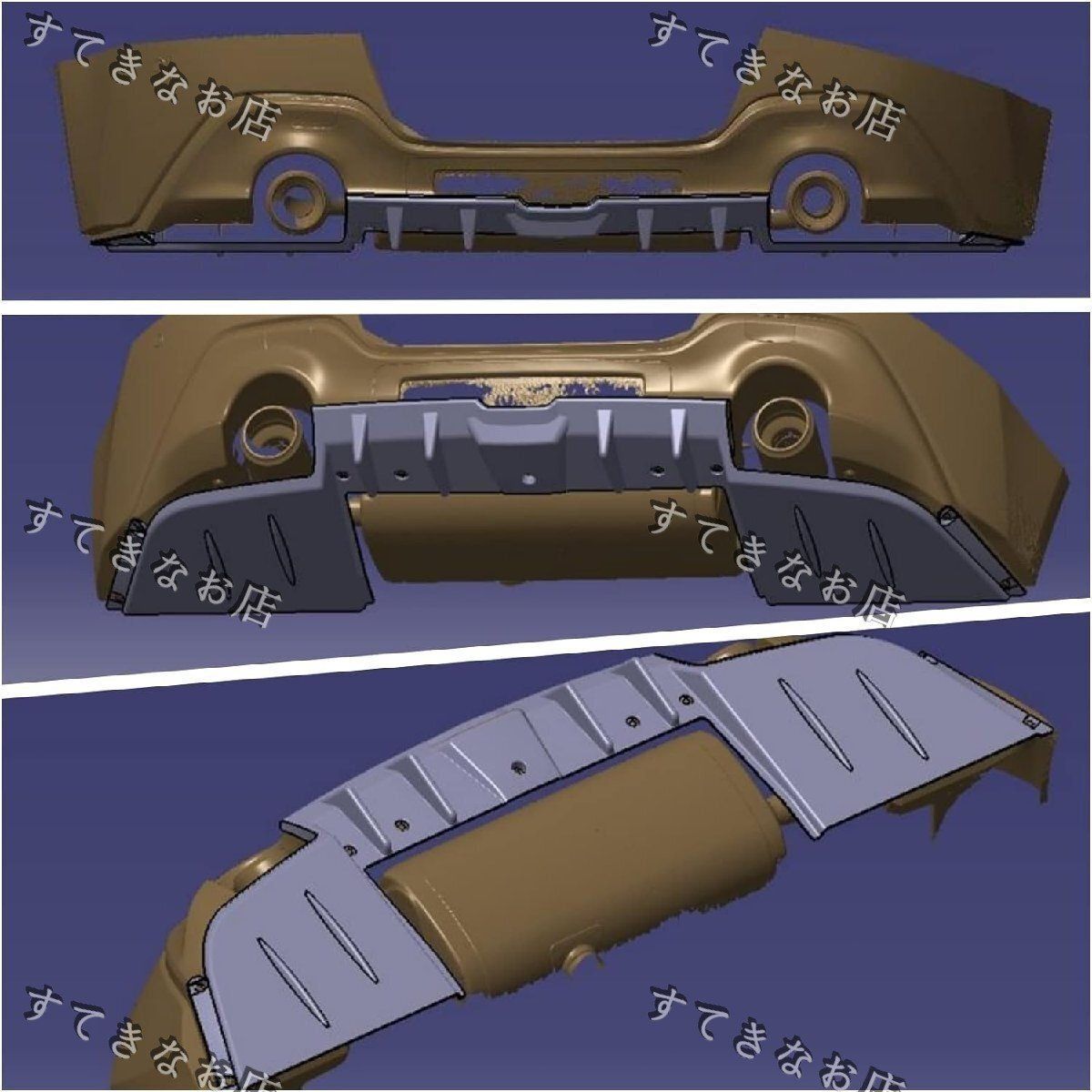 zn8 GR86 BRZ 専用設計 リアディフューザー　カーボン柄　リアカナード | CARIG GR86 リアディフューザー トヨタ GR86 ZN8 &frasl; スバル